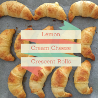 Lemon Cream Cheese Filled Crescent Rolls